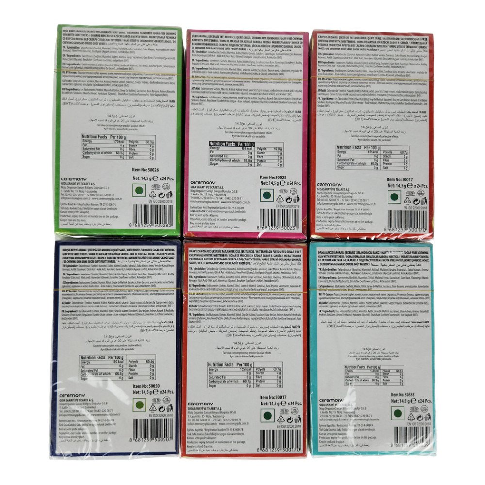 7Stick Zarf Sakız 7’li Karma Paket 24’lü 6 Paket