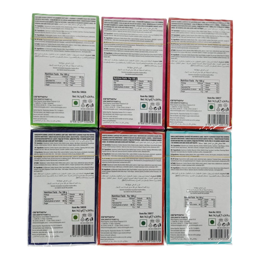 7Stick Zarf Sakız 7’li Karma Paket 24’lü 6 Paket