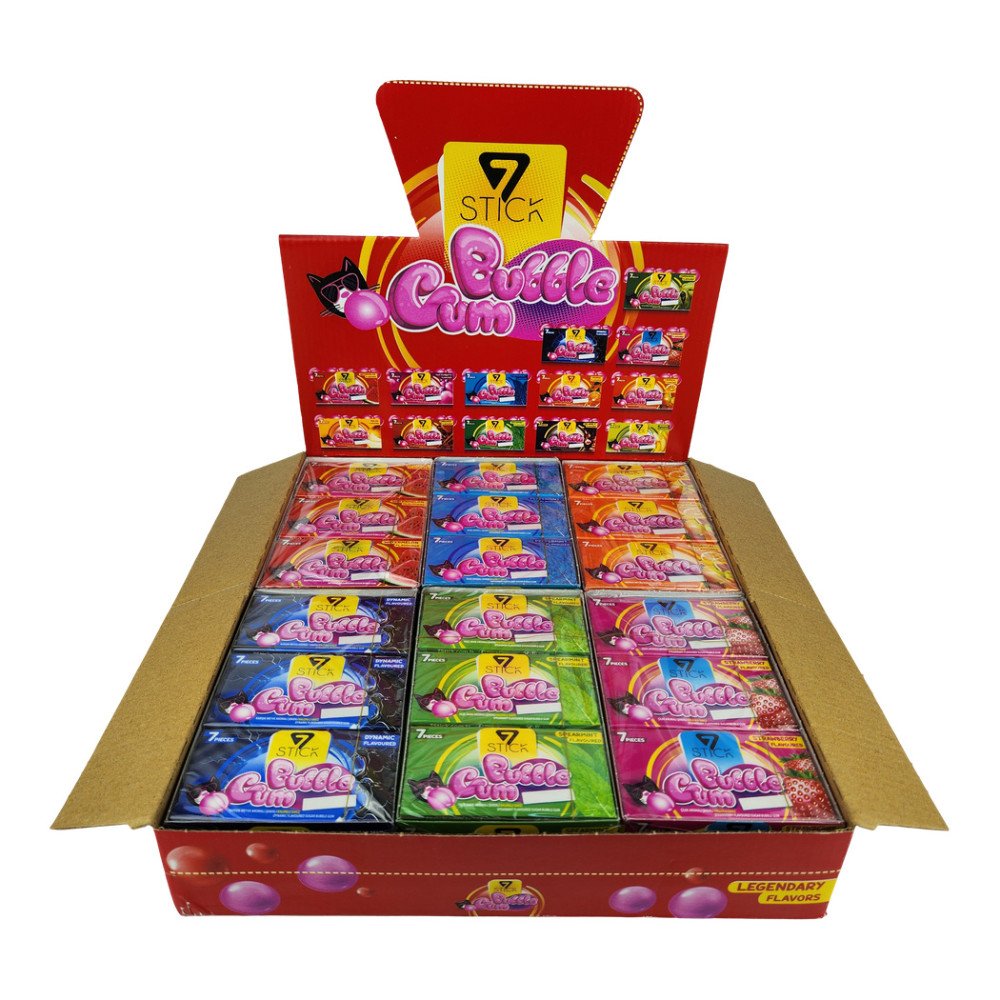 7Stick Bubble Gum Sakız 7’li Karma Paket 24’lü 6 Paket
