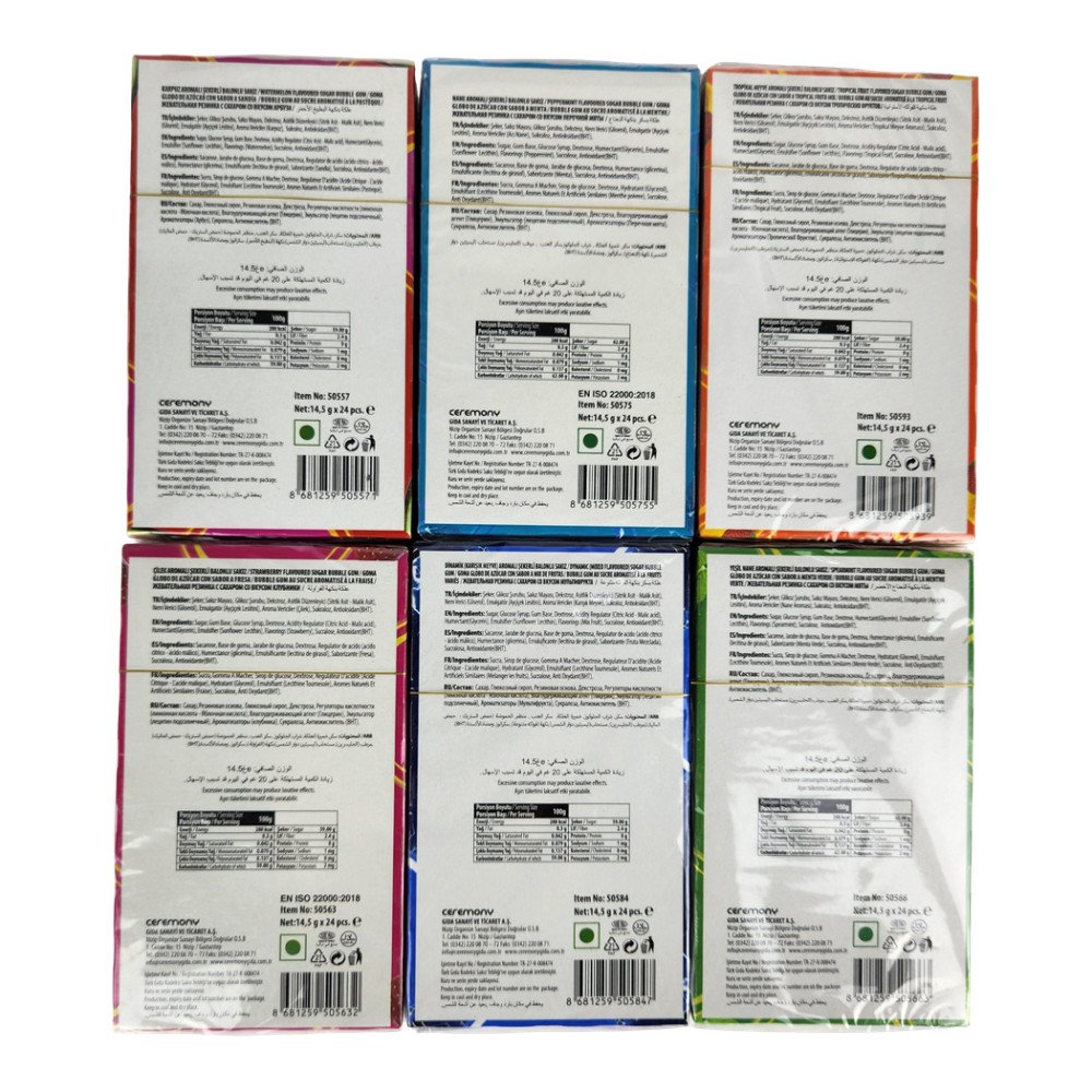 7Stick Bubble Gum Sakız 7’li Karma Paket 24’lü 6 Paket