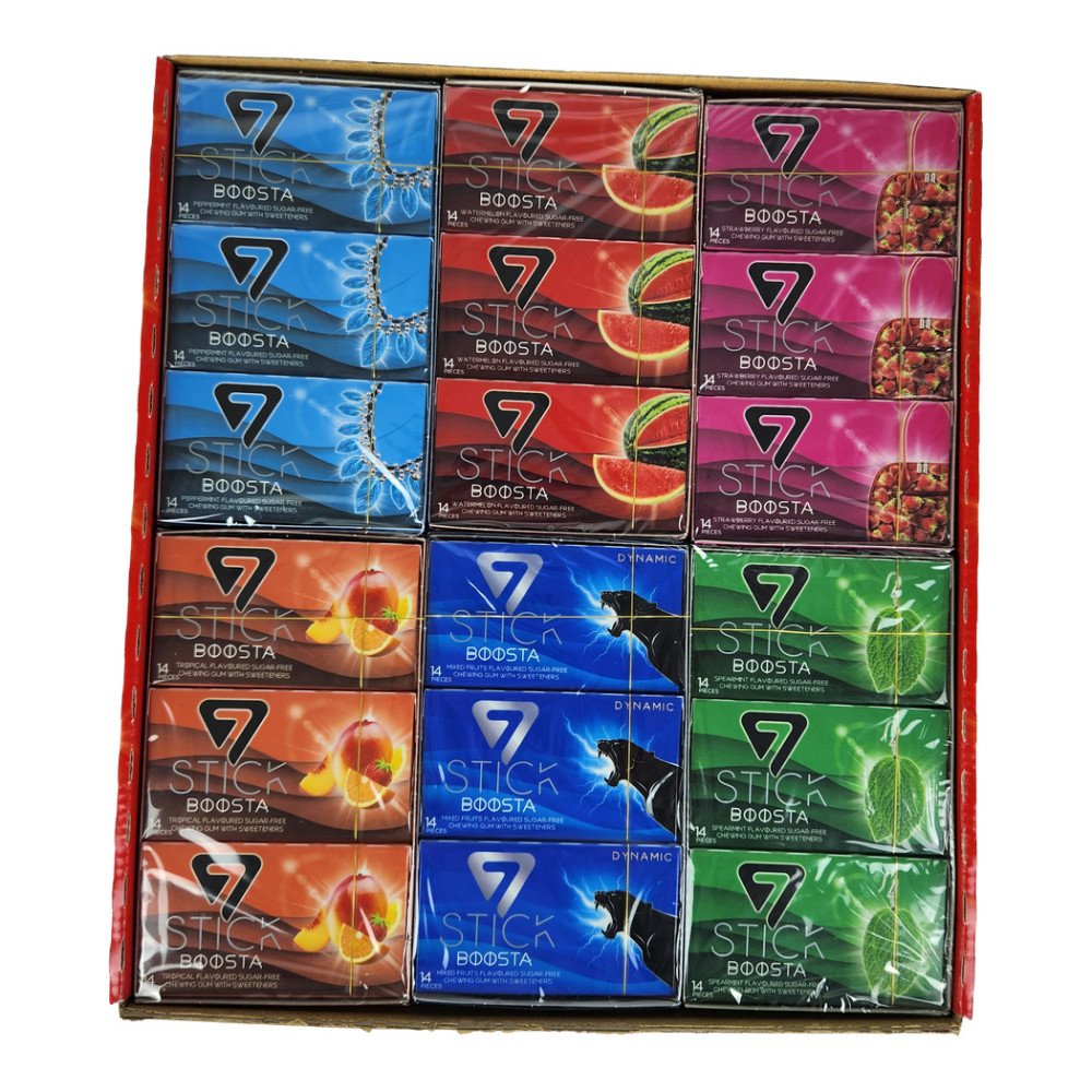 7Stick Zarf Sakız 14’lü Karma Paket 12’li 6 Paket