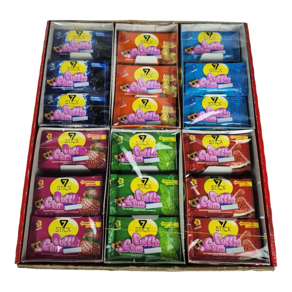 7Stick Bubble Gum Sakız 5'li Karma Paket 24'lü 6 Paket