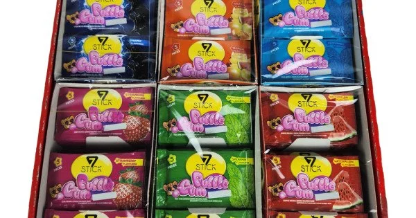 7Stick Bubble Gum Sakız 5'li Karma Paket 24'lü 6 Paket