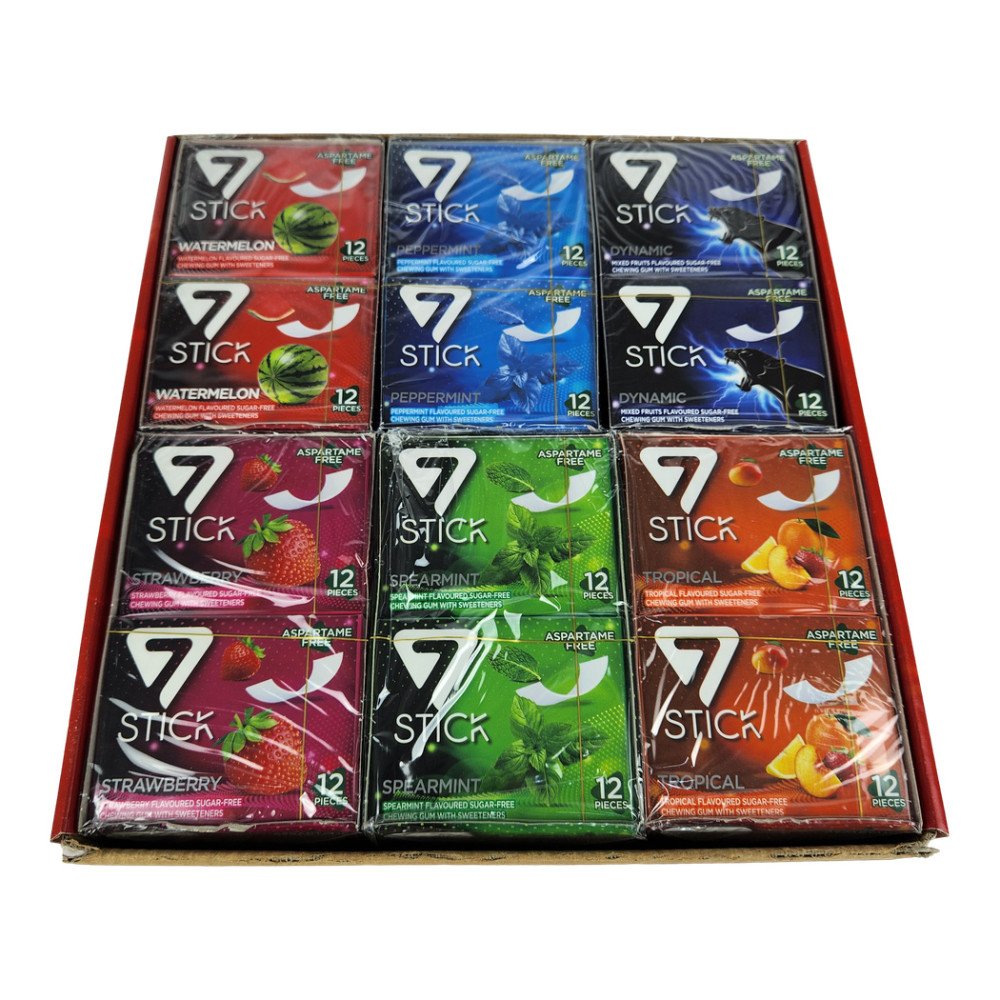 7Stick Zarf Sakız 12’li Karma Paket 12’li 6 Paket