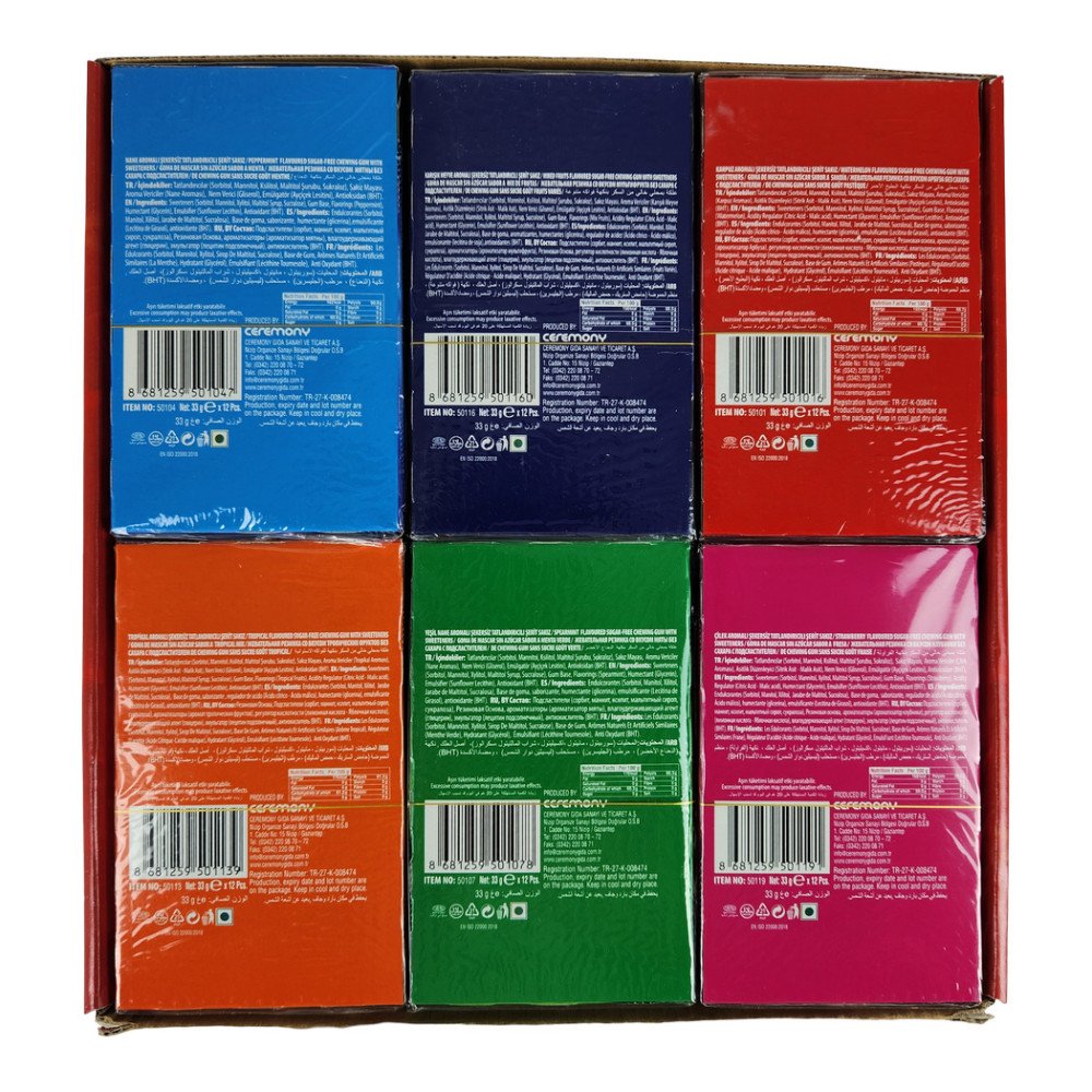 7Stick Zarf Sakız 12’li Karma Paket 12’li 6 Paket