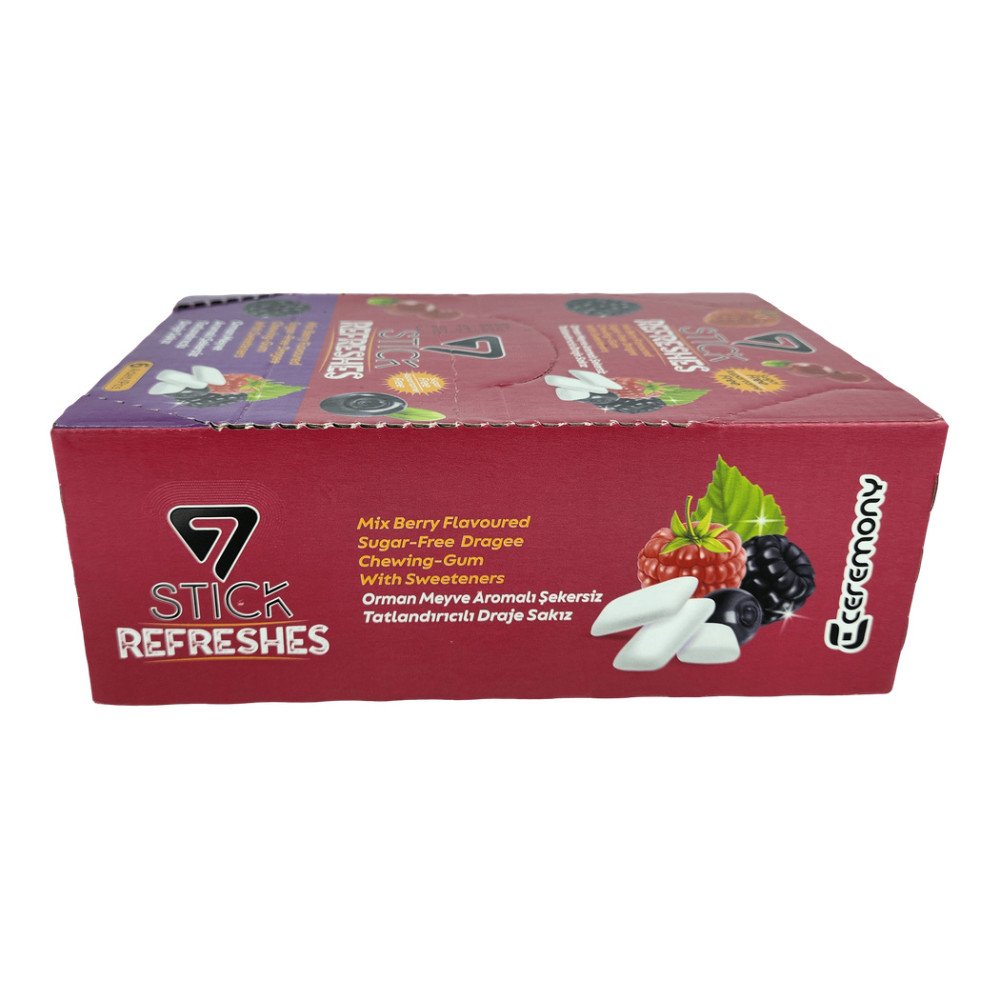 7Stick Refreshes Şekersiz Draje Sakız 60’lı Orman Meyveli 6 Adet