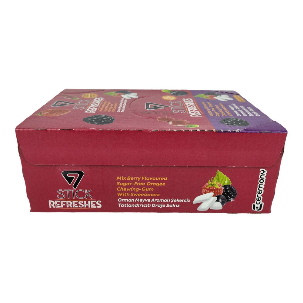 7Stick Refreshes Şekersiz Draje Sakız 60’lı Orman Meyveli 6 Adet