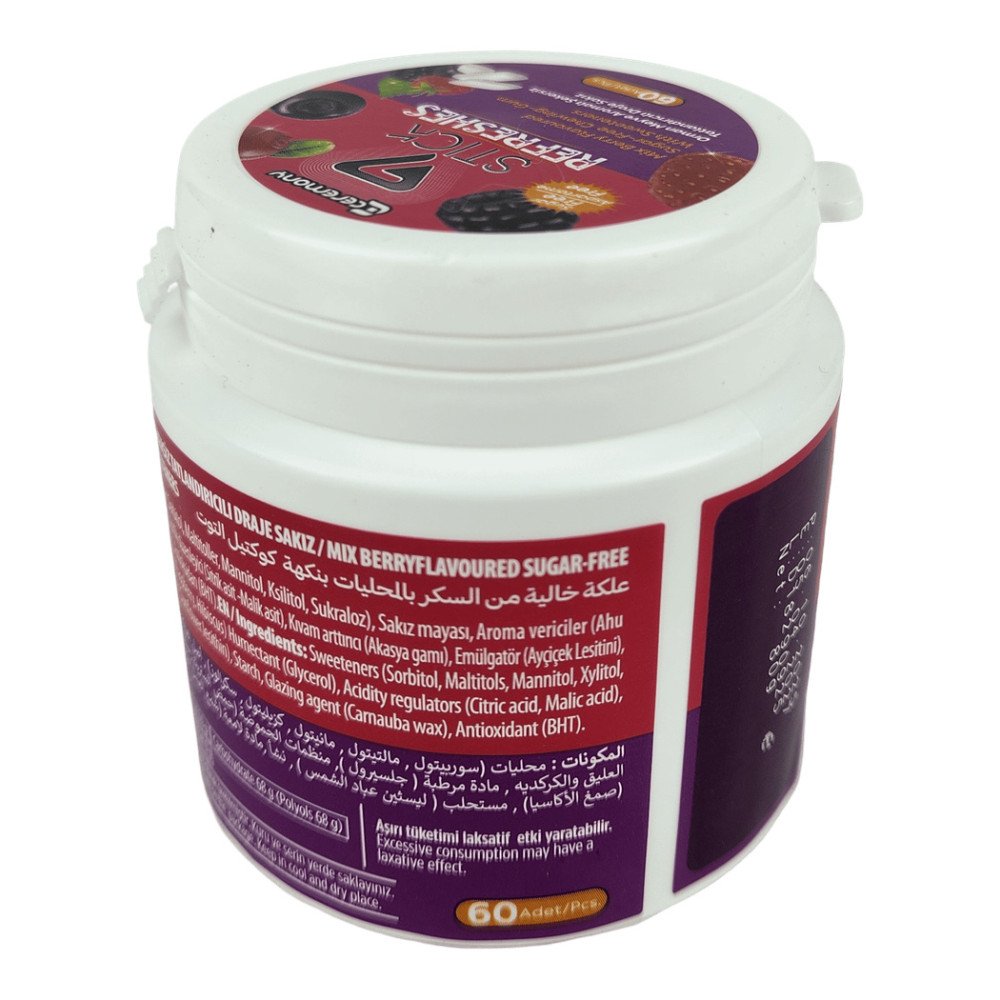 7Stick Refreshes Şekersiz Draje Sakız 60’lı Orman Meyveli 6 Adet