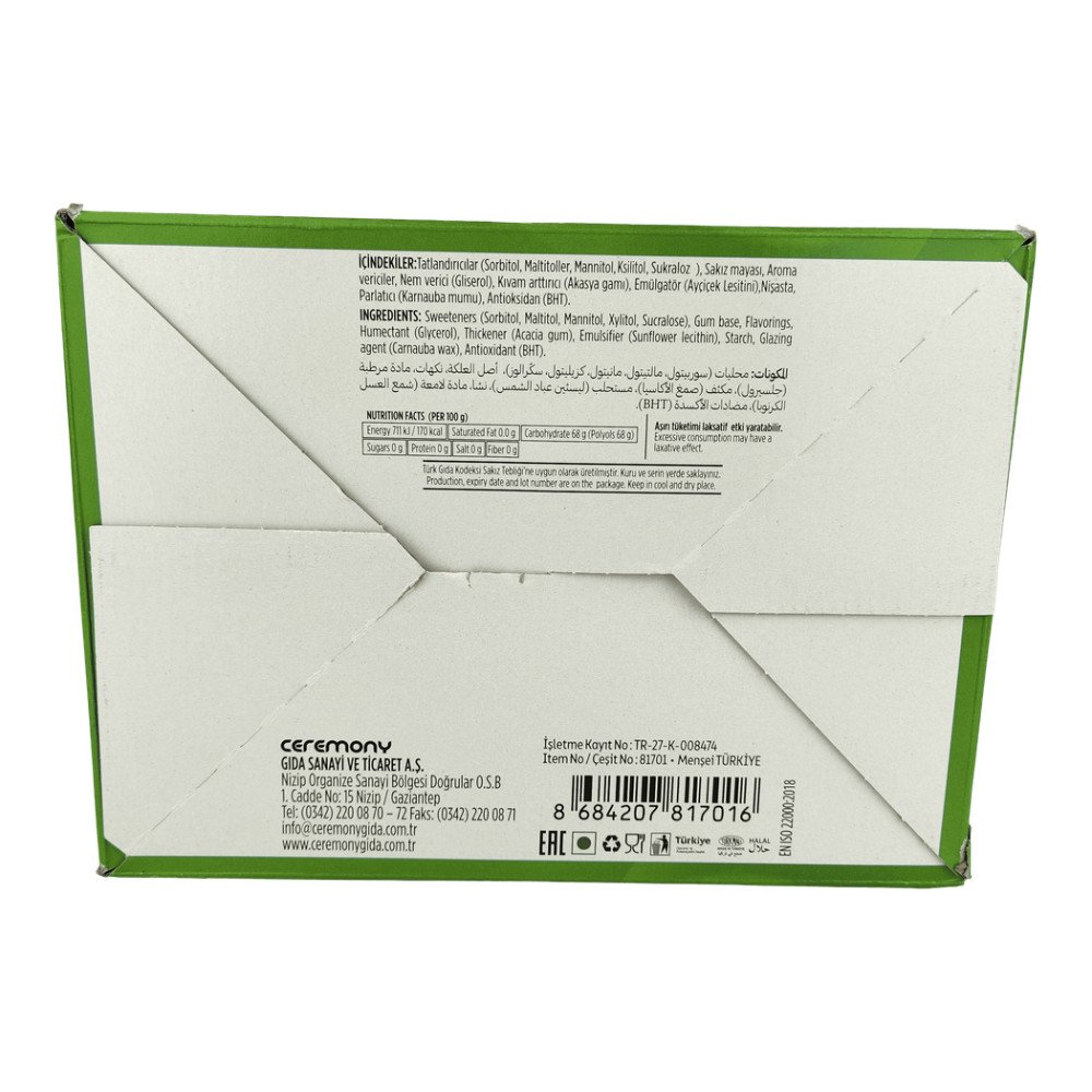 7Stick Refreshes Şekersiz Draje Sakız 60’lı Yeşil Naneli 12 Adet