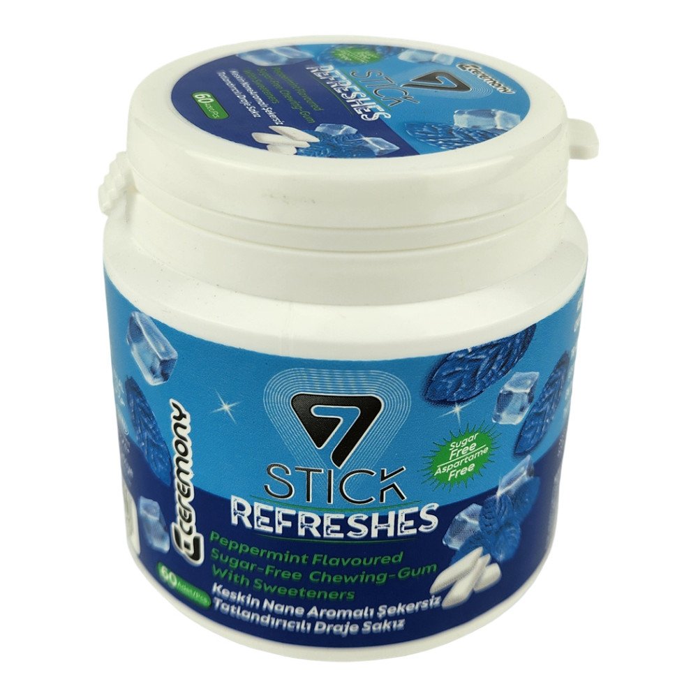 7Stick Refreshes Şekersiz Draje Sakız 60’lı Keskin Nane 12 Adet