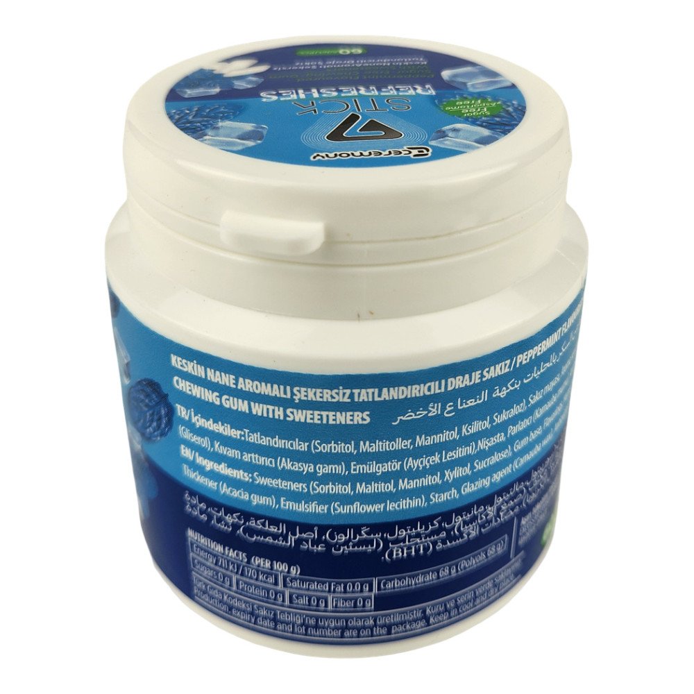 7Stick Refreshes Şekersiz Draje Sakız 60’lı Keskin Nane 12 Adet