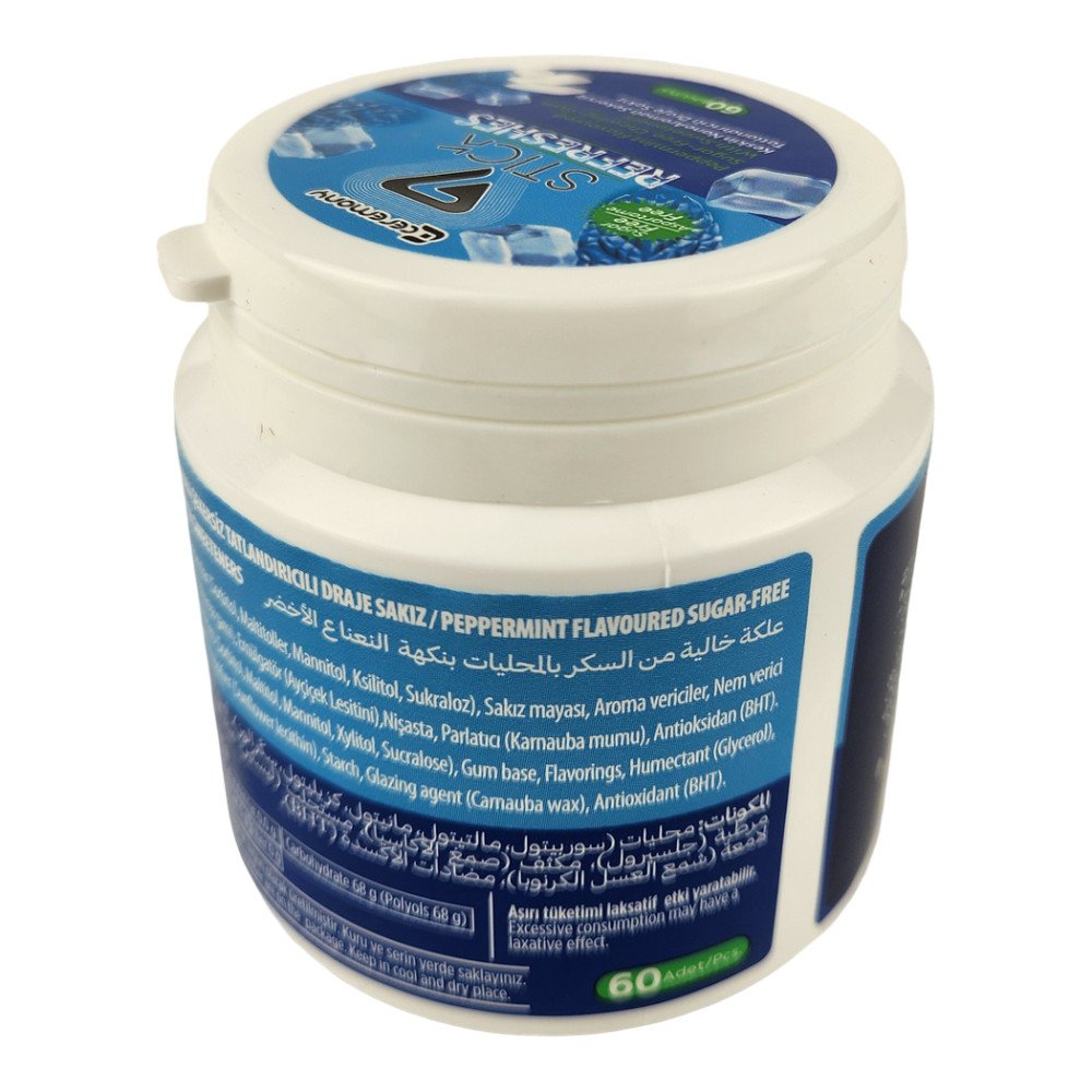 7Stick Refreshes Şekersiz Draje Sakız 60’lı Keskin Nane 12 Adet