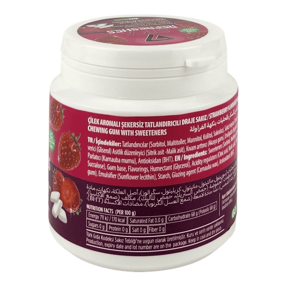 7Stick Refreshes Şekersiz Draje Sakız 60’lı Çilek Aromalı 12 Adet