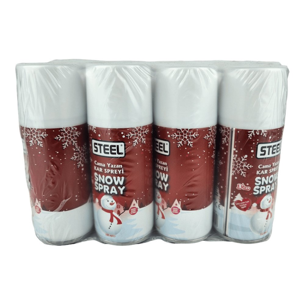 STEEL Cama Yazılan Kar Spreyi 150ml x 12 Adet