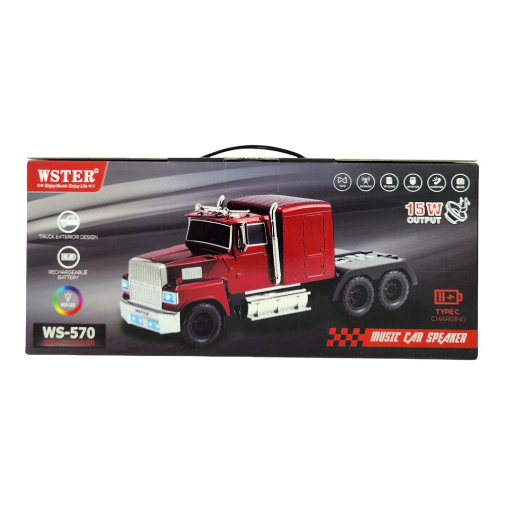 Wster Kamyon Figürlü Kablosuz Hoparlör 15W Ws-570