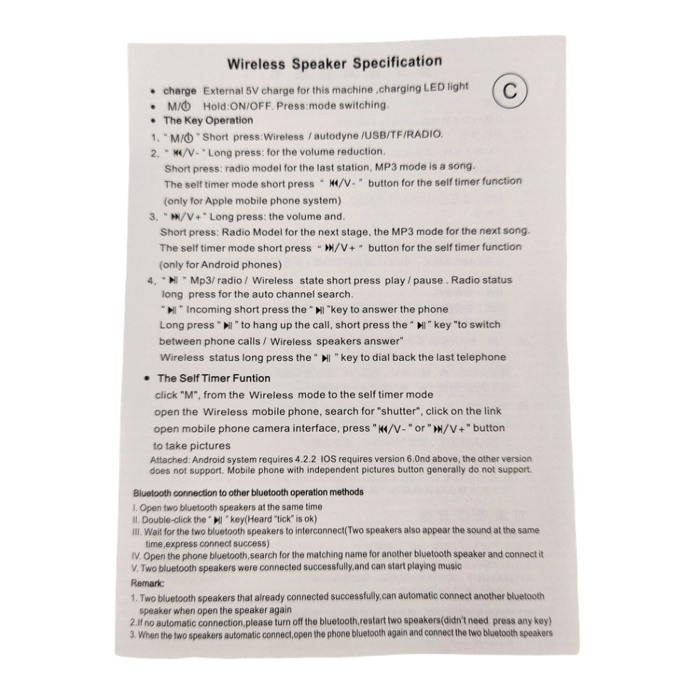 Wster Kamyon Figürlü Kablosuz Hoparlör 15W Ws-570