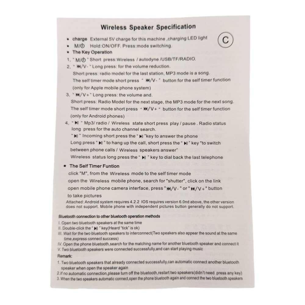 Wster Kamyon Figürlü Kablosuz Hoparlör 15W Ws-570