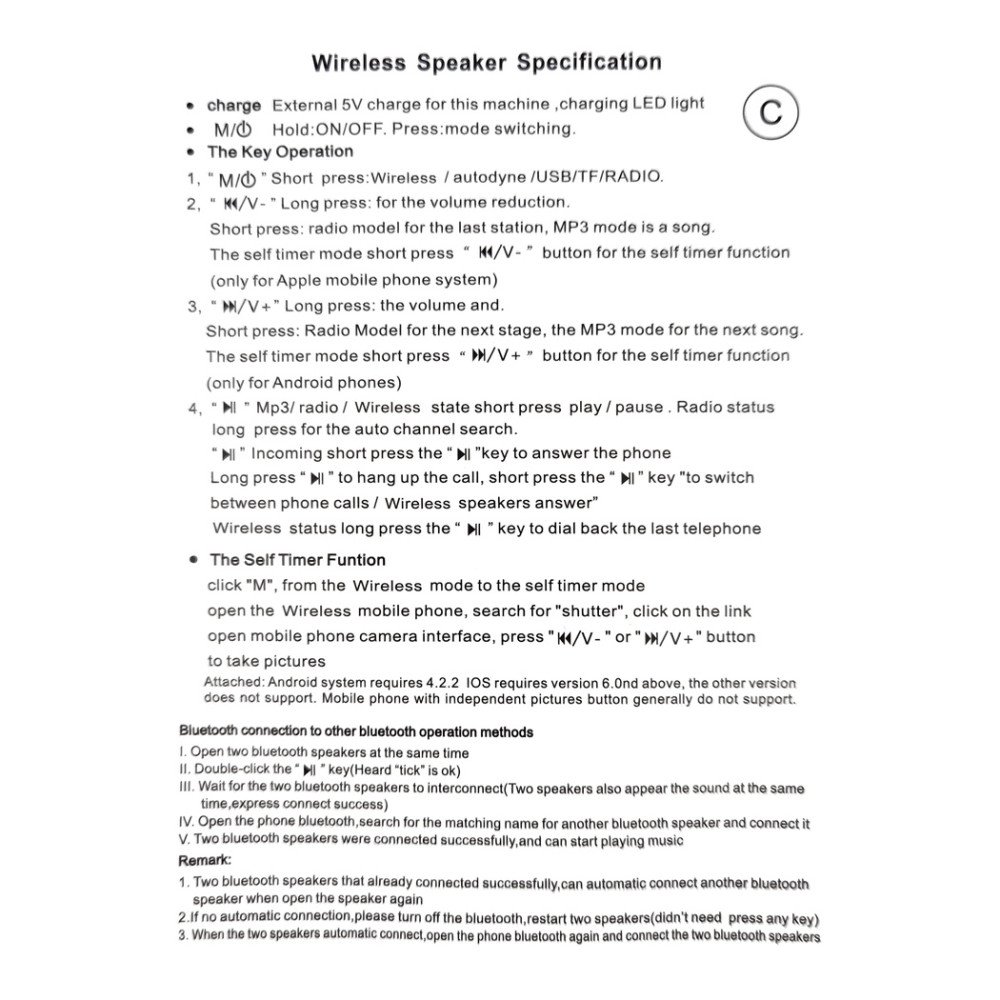 Wster Araba Figürlü Kablosuz Hoparlör 10W Ws-1955