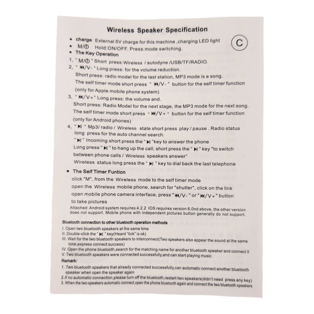 Wster Araba Figürlü Kablosuz Hoparlör 10W Ws-596