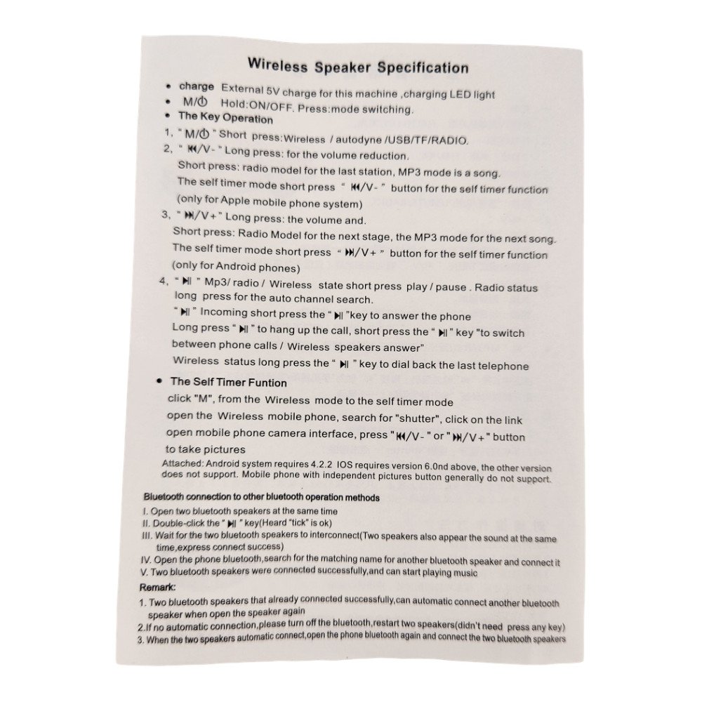 Wster Kamyon Figürlü Kablosuz Hoparlör 8W Ws-695