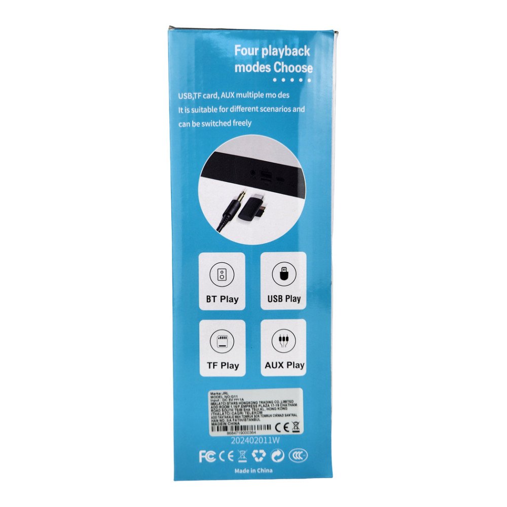 G11 Kablosuz Hoparlör Şarj İstasyonlu Işıklı Saat - Rgb 15W