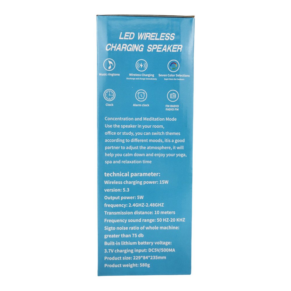 G11 Kablosuz Hoparlör Şarj İstasyonlu Işıklı Saat - Rgb 15W