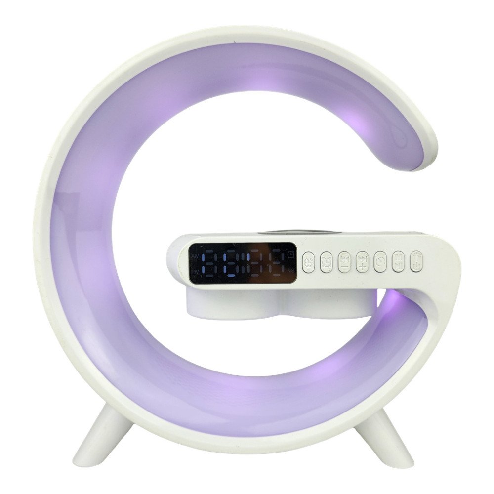 G11 Kablosuz Hoparlör Şarj İstasyonlu Işıklı Saat - Rgb 15W