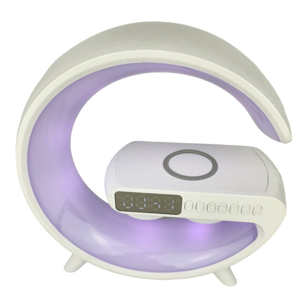 G11 Kablosuz Hoparlör Şarj İstasyonlu Işıklı Saat - Rgb 15W