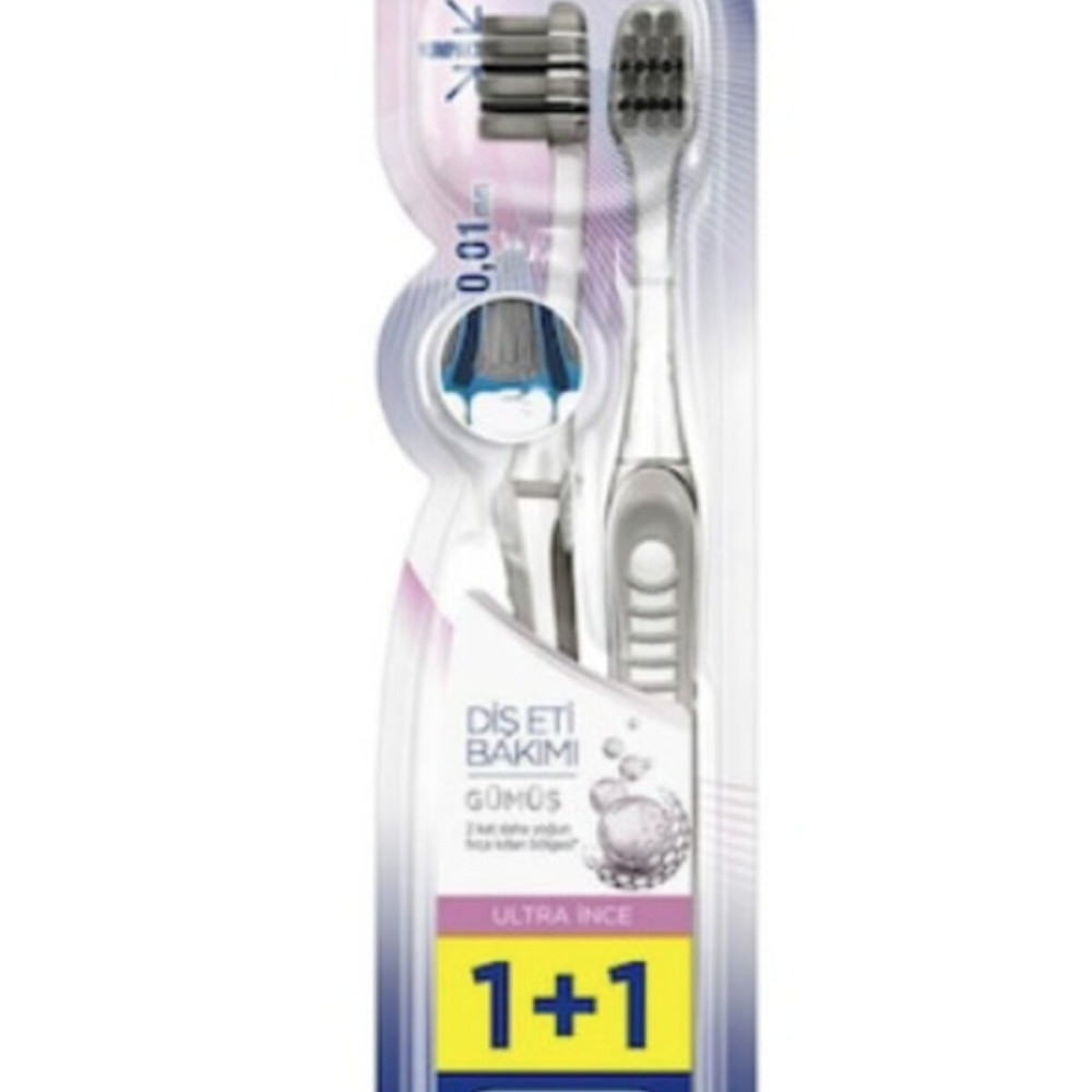 Oral-B Ultra İnce Diş Eti Bakımı Gümüş Ekstra Yumuşak Diş Fırçası *2Lix6Adet