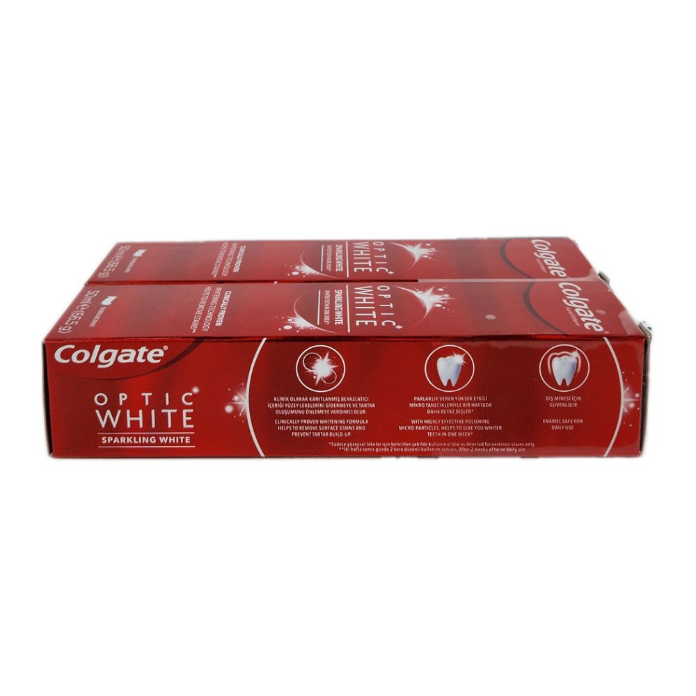 Colgate Optic White 50 ml 2’li Avantaj Paket Colgate Optic White 50 ml 2’li Avantaj Paket