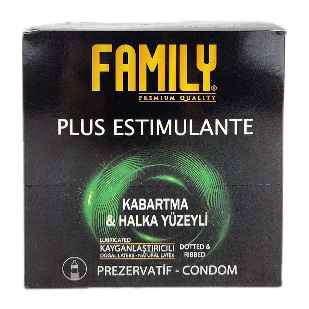 Family Plus PrezervatifKabartma & Halka Yüzeyli Kayganlaştırıcılı (12’li) x 12 Paket Family Plus PrezervatifKabartma & Halka Yüzeyli Kayganlaştırıcılı (12’li) x 12 Paket