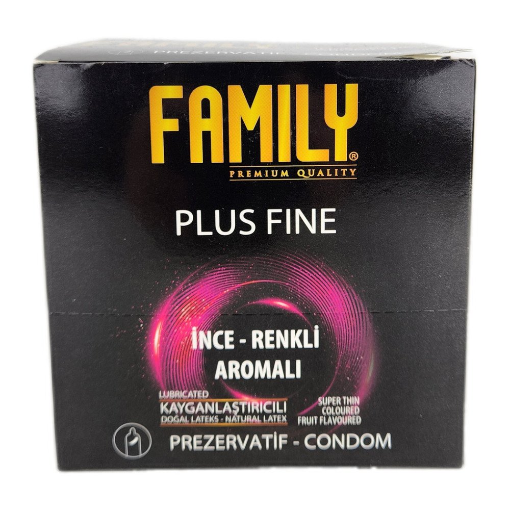 Family Plus PrezervatifFine İnce Renkli Aromalı (12’li) x 12 Paket Family Plus PrezervatifFine İnce Renkli Aromalı (12’li) x 12 Paket
