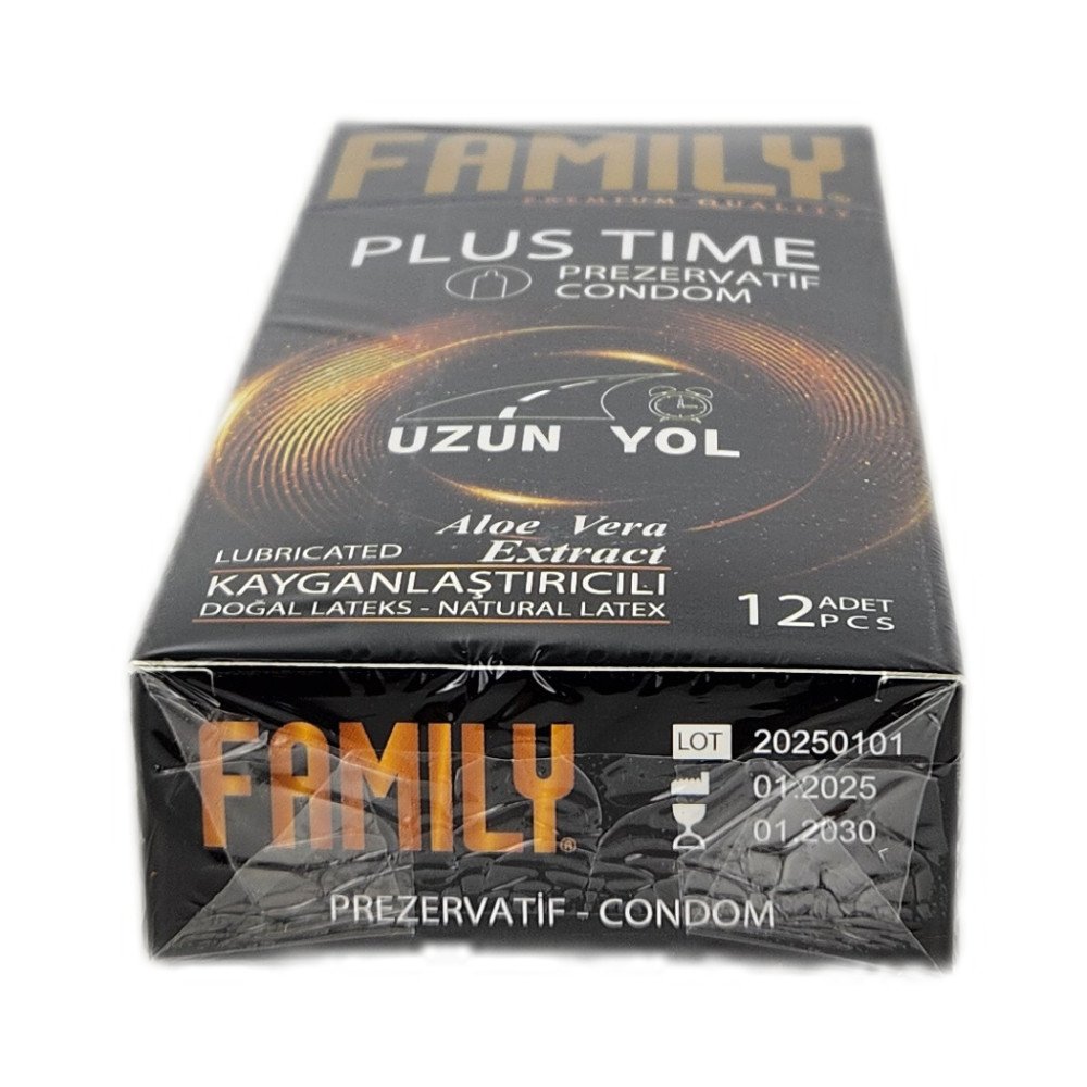 Family Plus PrezervatifTime Uzun Yol Aloe Veralı Kayganlaştırıcılı (12’li) x 12 Paket Family Plus PrezervatifTime Uzun Yol Aloe Veralı Kayganlaştırıcılı (12’li) x 12 Paket