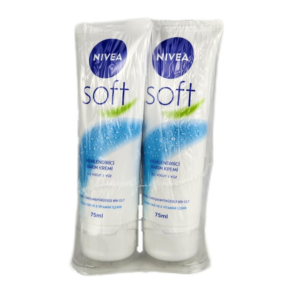 Nivea Soft 75 ml Tüp Krem x 6 Adet Nivea Soft 75 ml Tüp Krem x 6 Adet