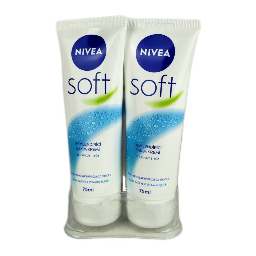 Nivea Soft 75 ml Tüp Krem x 6 Adet Nivea Soft 75 ml Tüp Krem x 6 Adet