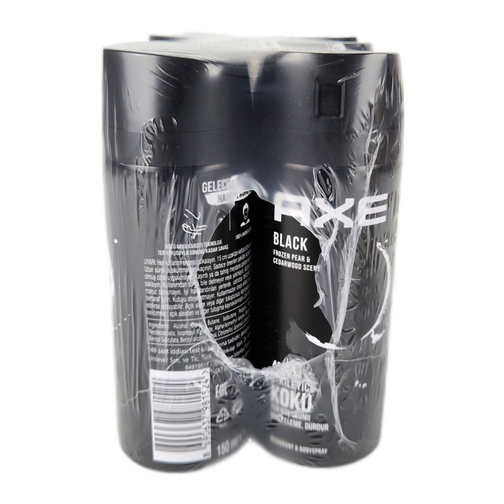 Axe Rock Deodorant 150 ml Black x 6 Adet Axe Rock Deodorant 150 ml Black x 6 Adet