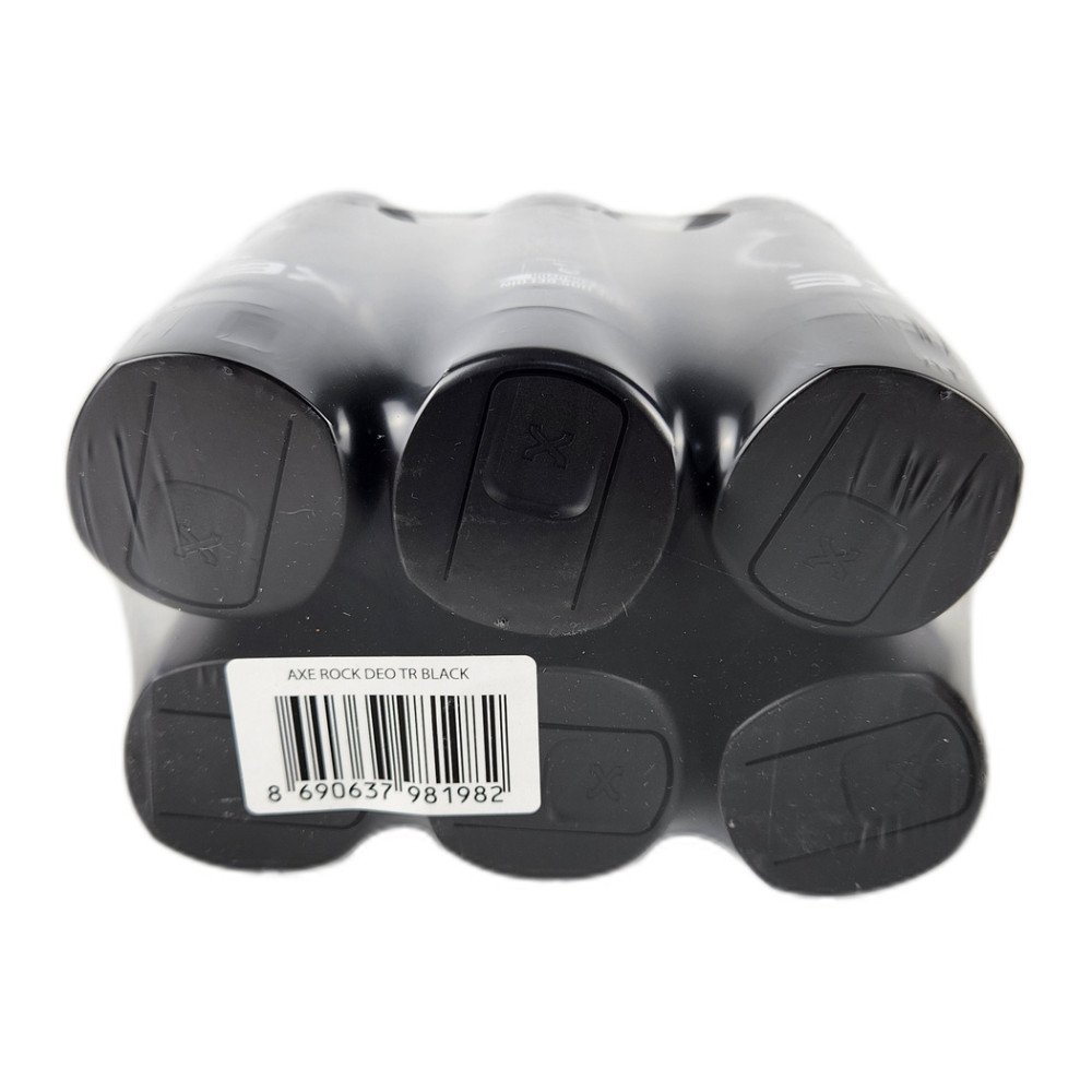 Axe Rock Deodorant 150 ml Black x 6 Adet Axe Rock Deodorant 150 ml Black x 6 Adet