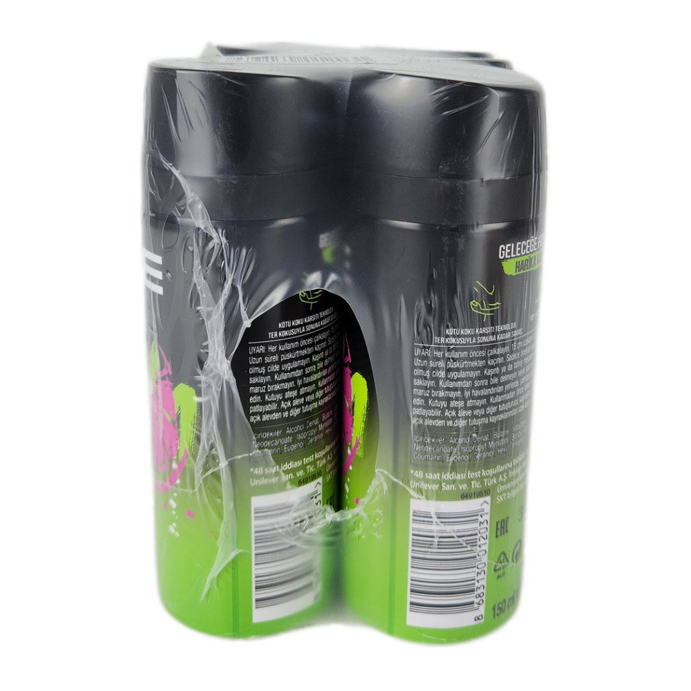 Axe Rock Deodorant 150 ml Epic Fresh x 6 Adet Axe Rock Deodorant 150 ml Epic Fresh x 6 Adet