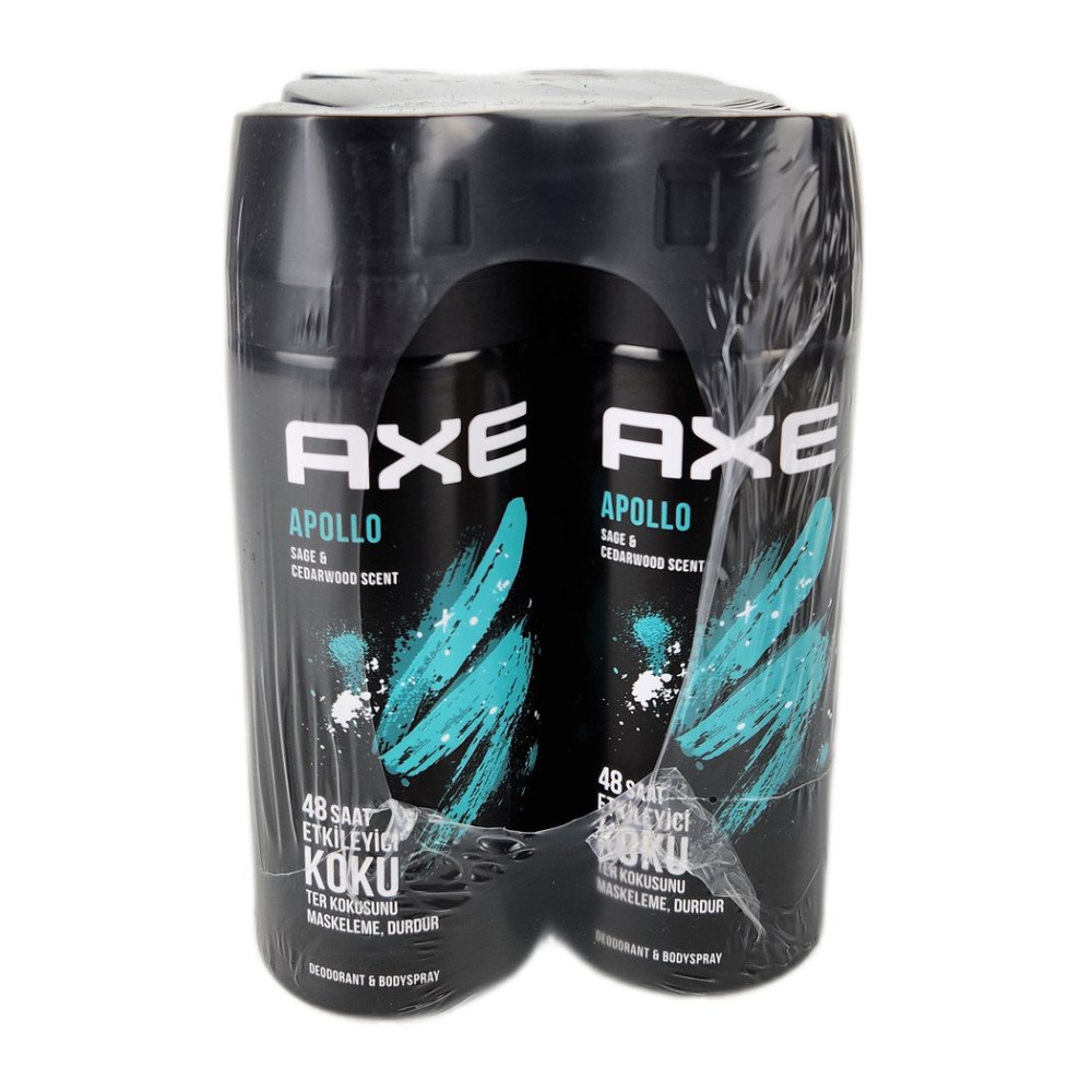 Axe Rock Deodorant 150 ml Apollo x 6 Adet Axe Rock Deodorant 150 ml Apollo x 6 Adet