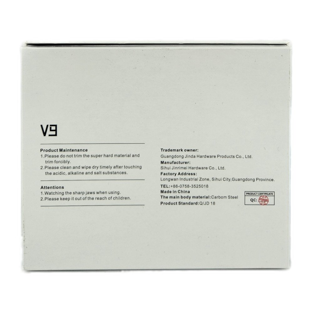 V9 Çelik Büyük Tırnak Makası VT806 x 12 Adet