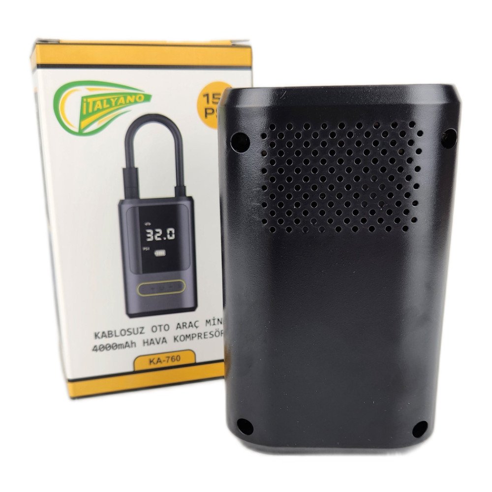 Kablosuz Oto Araç Kompresörü 4000 mAh 150 PSI KA-760 Kablosuz Oto Araç Kompresörü 4000 mAh 150 PSI KA-760