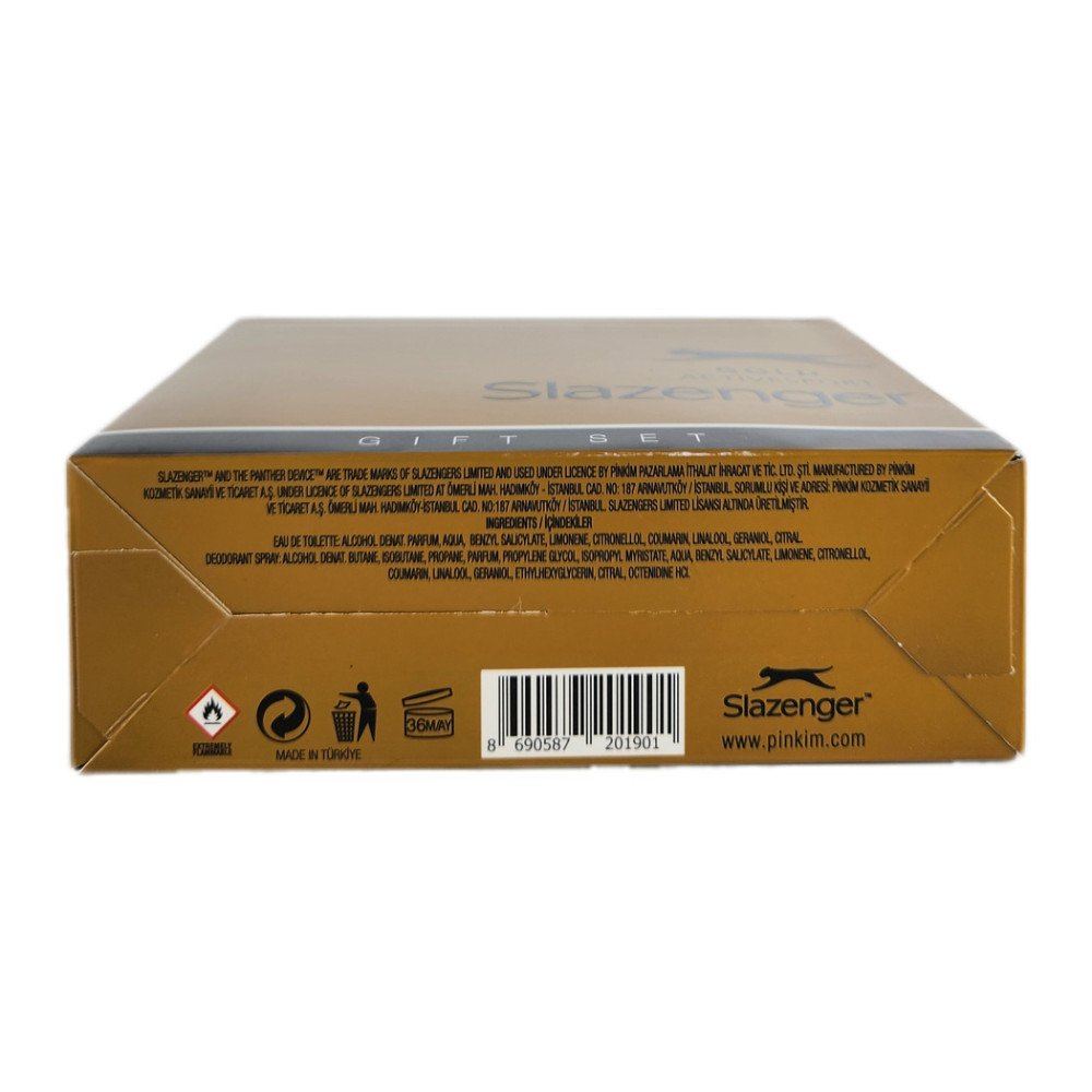 Slazenger Set Parfüm Gold ActiveSport 125 ml + 150 ml Deo Slazenger Set Parfüm Gold ActiveSport 125 ml + 150 ml Deo