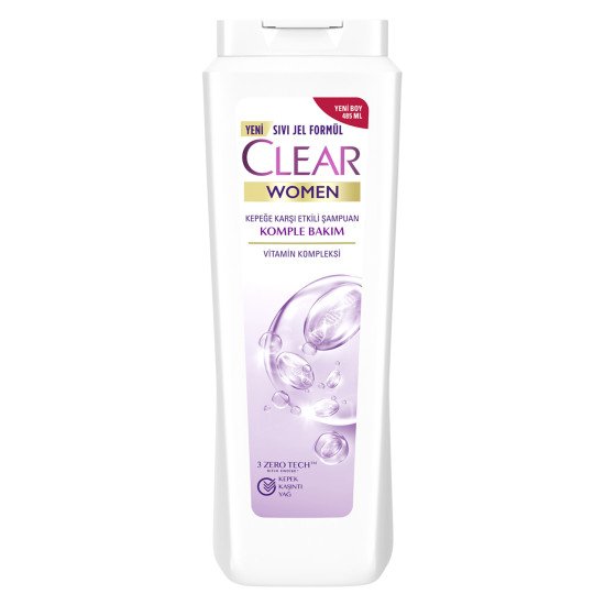 Clear Şampuan 485 Ml Kadın Komple Bakım *4 Adet