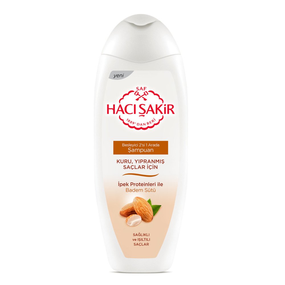 Hacı Şakir Kuru Yıpranmış Saçlar İçin Badem Şampuan 500 Ml X 12 Adet Hacı Şakir Kuru Yıpranmış Saçlar İçin Badem Şampuan 500 Ml X 12 Adet