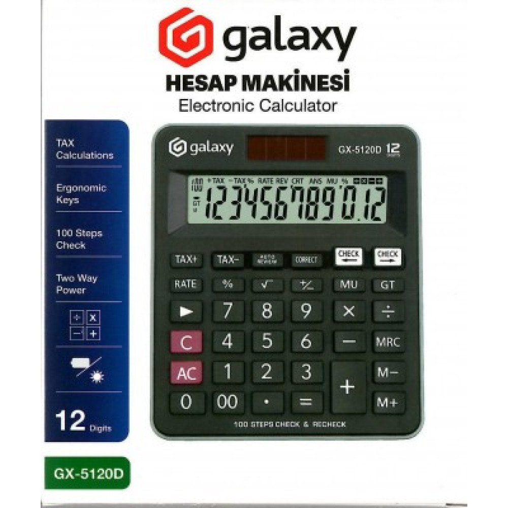 GALAXY GX-5120D HESAP MAKİNESİ GALAXY GX-5120D HESAP MAKİNESİ