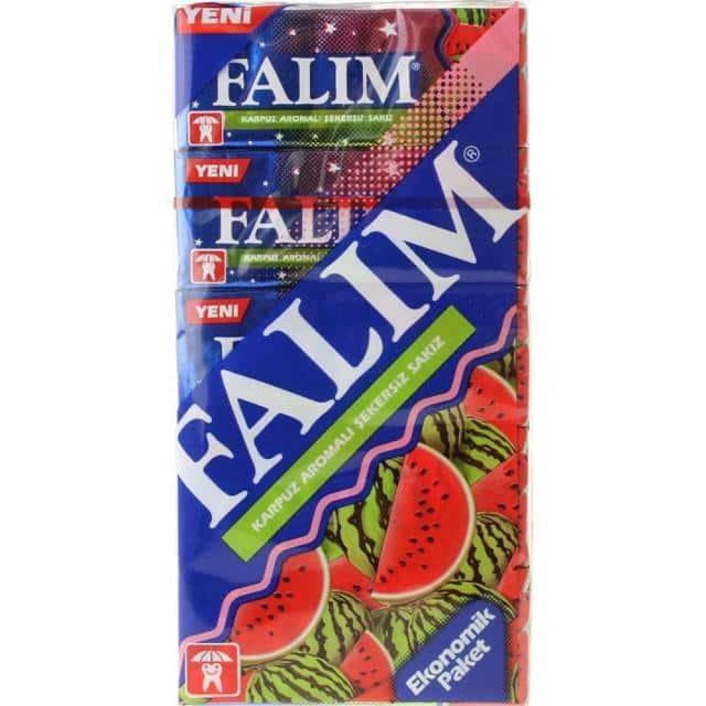 Falım Karpuz Sakız 5'Li X 20 Pk - 5Pk Falım 5Li Gibi (Tek Tek Barkodlu)