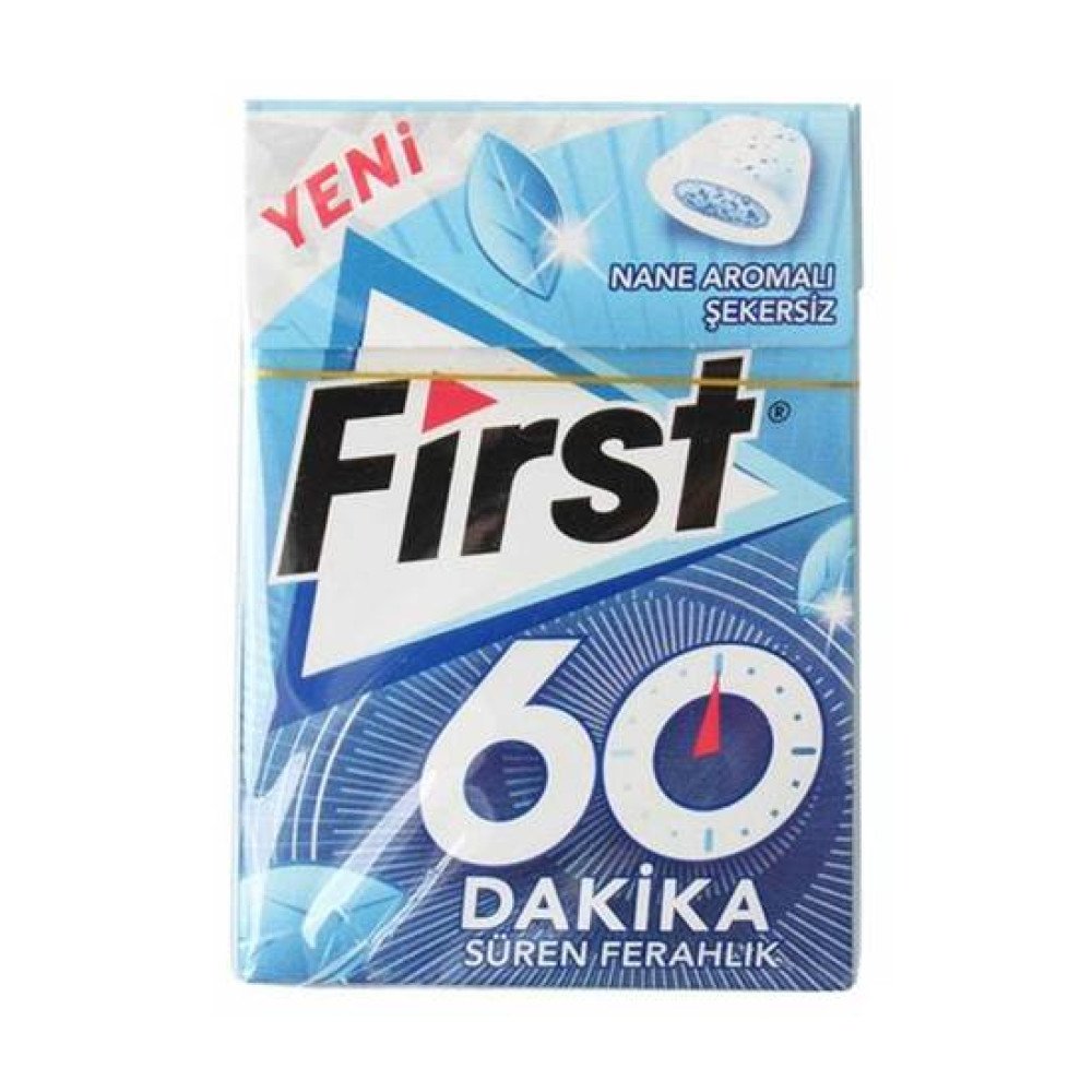 First Kutu 60 Dakika Sakız 20 G X 12Li Paket Nane Aromalı 7622210753274