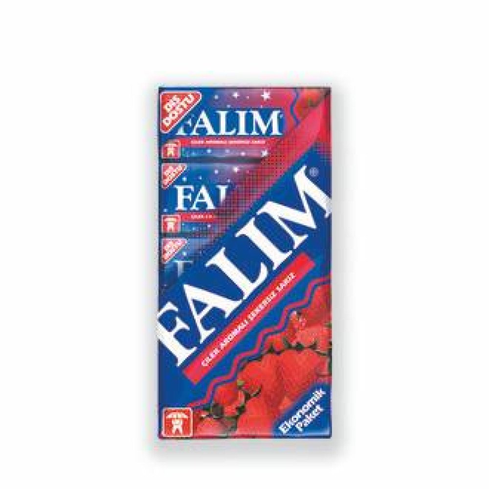 Falım Çilek  Sakız 5'Li X 20 Pk - 5Pk Falım 5Li Gibi (Tek Tek Barkodlu)
