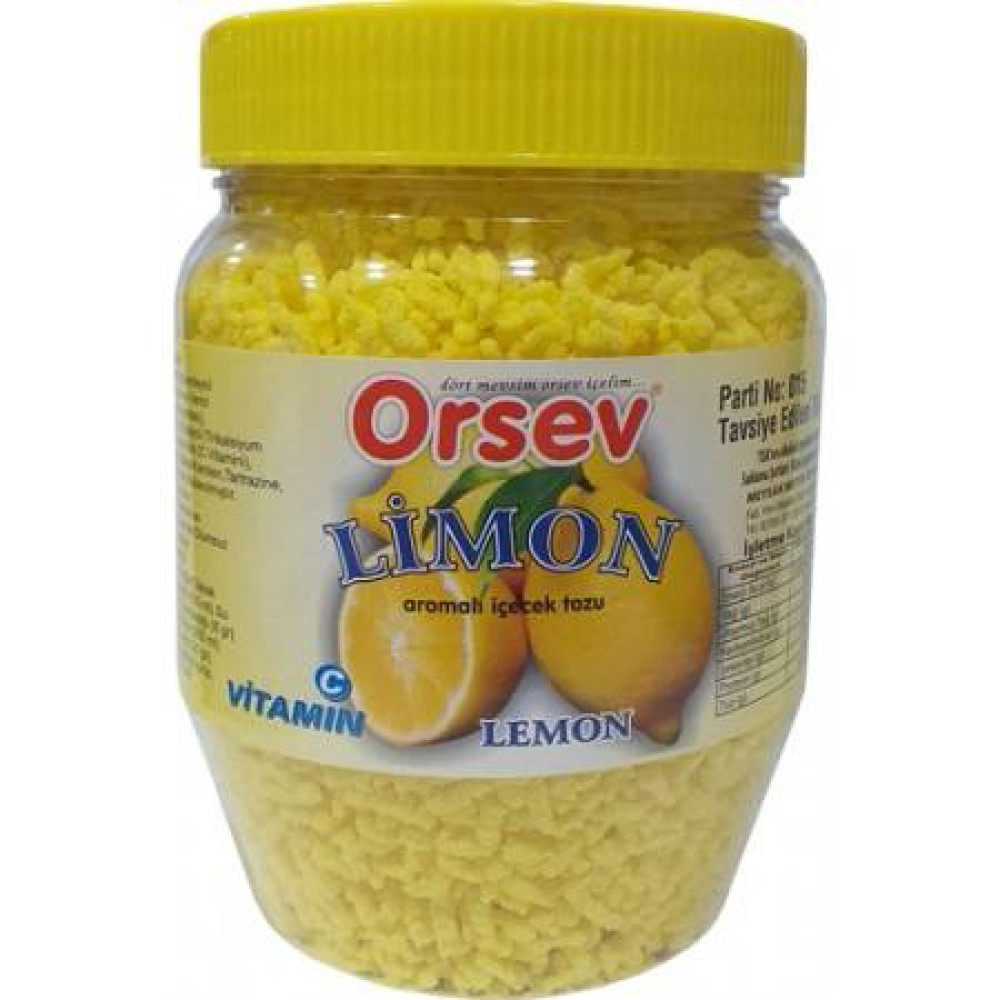 Orsev Limon İçecek Tozu 300 Gr Kavanoz -8697403160619 Orsev Limon İçecek Tozu 300 Gr Kavanoz -8697403160619