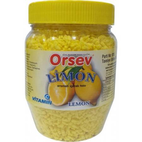 Orsev Limon İçecek Tozu 300 Gr Kavanoz   -8697403160619